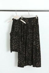 Leopard Choker Blouse 