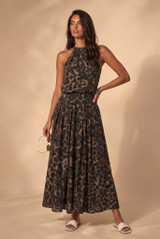 Leopard Midi Skirt
