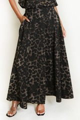 Leopard Midi Skirt