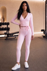 Active Long Sleeve Wrap Top