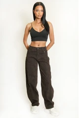 Brown Leopard Balloon Jeans