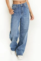 Dad Fit Blue Wash Jeans