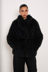 Luxe Reversible Shaggy Fur Jacket 
