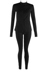 Sculpted Active Jacket And Legging Set