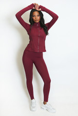 Sculpted Active Jacket And Legging Set