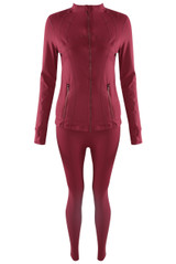 Sculpted Active Jacket And Legging Set