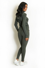 Sculpted Active Jacket And Legging Set