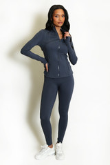 Sculpted Active Jacket And Legging Set