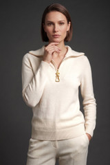 Half Zipper Zip Detail Jumper