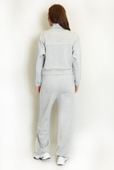 Contrast Piping Active Jacket and Trouser Set
