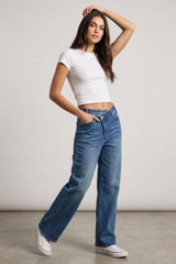 Assymetric Dad Fit Denim Jeans