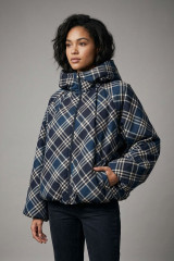 Plaid Check Hooded Jacket