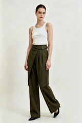 Straight Fit Wrap Jeans