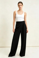 Straight Fit Wrap Jeans