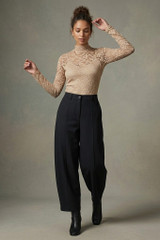 Pleated Barrel Trouser