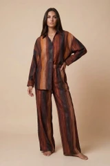 Brushstrokes Wide Leg Trouser