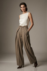 Drape Pleated Trouser