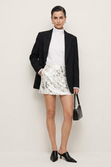 Sequin Textured Mini Skirt