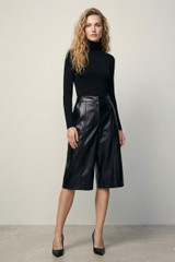 PU Paneled Culottes