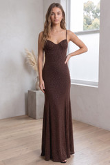 Speckled Lurex Maxi Dress