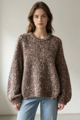 Chunky Flecked Knit Jumper