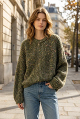 Chunky Flecked Knit Jumper