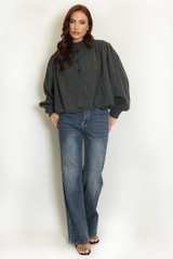Crepe Crinkle Jacket