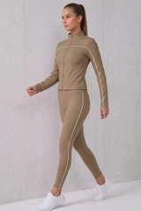 Contrast Piping Active Gym Set