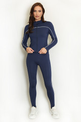 Contrast Piping Active Gym Set
