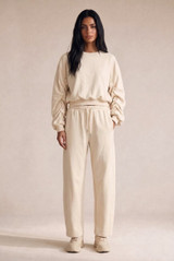 Ruched Sleeves Hoodie and Trouser Loungewear 