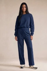 Ruched Sleeves Hoodie and Trouser Loungewear 
