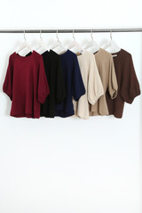 Puff Sleeves Cropped Blouse