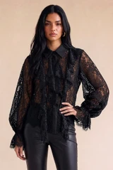 Lace Frill Blouse