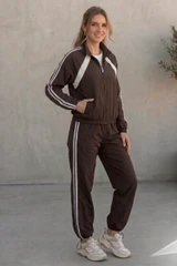Stripes Detail Zipper Tracksuit