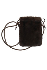 Faux Fur Cross Body Pouch Bag