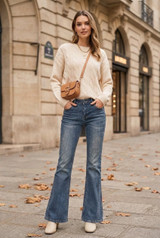 Flared Bootcut Denim Jeans 