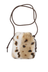 Fawn Faux Fur Cross Body Pouch Bag
