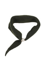 Pearl Clasp Knitted Neck Scarf