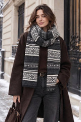 Fair Isle Knitted Scarf