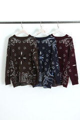 Paisley Oversized Knitted Jumper