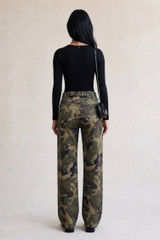 High Waist Camouflage Jeans