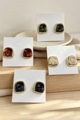 Acrylic Stone Earring 