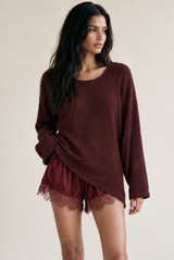 Fine Knit Jumper With Asymmetric Hem