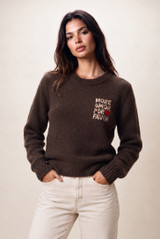 Amor Slogan Wool Jumper