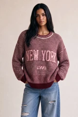New York Striped Wool Jumper