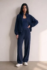 Corduroy Zip Up Tracksuit Set
