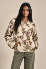 Floral Jacquard Jacket 