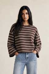 Stripe Crew Neck Top