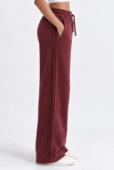 Side Pleat Wide Leg Jogger 