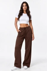 Side Pleat Wide Leg Jogger 